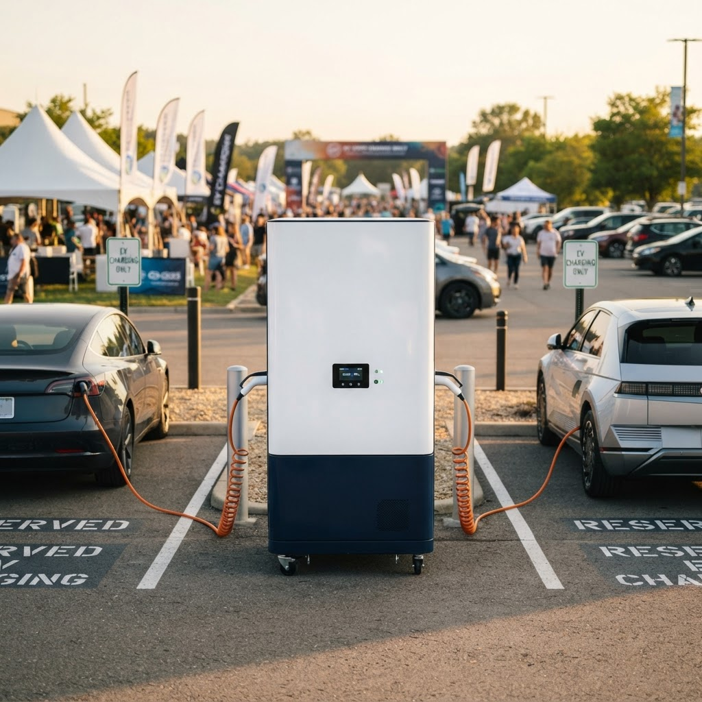 Bring charging to the event.